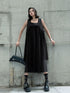 Layered Mesh Flare Dress